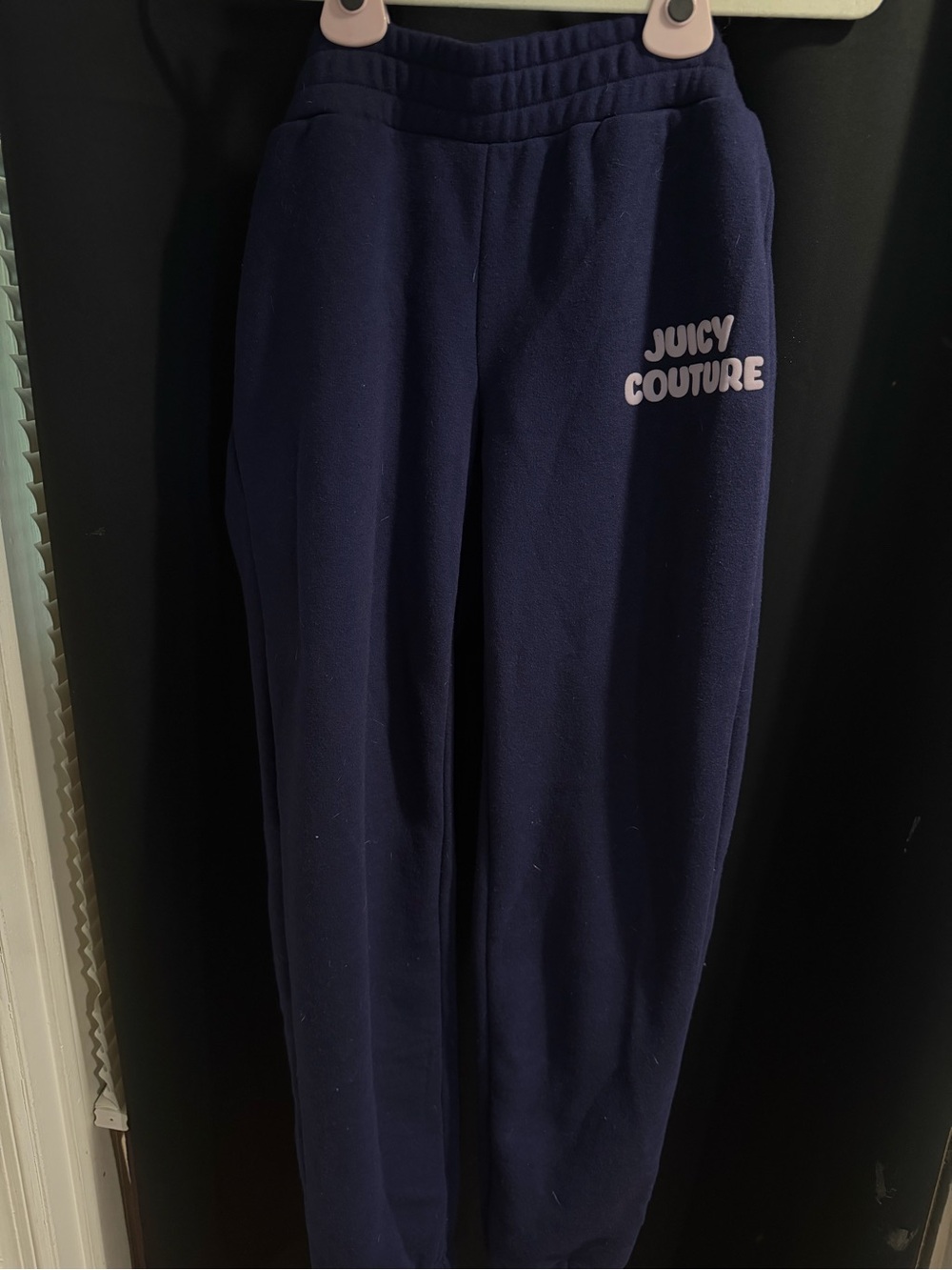 Juicy Couture Navy Track Jogger Pants with Logo